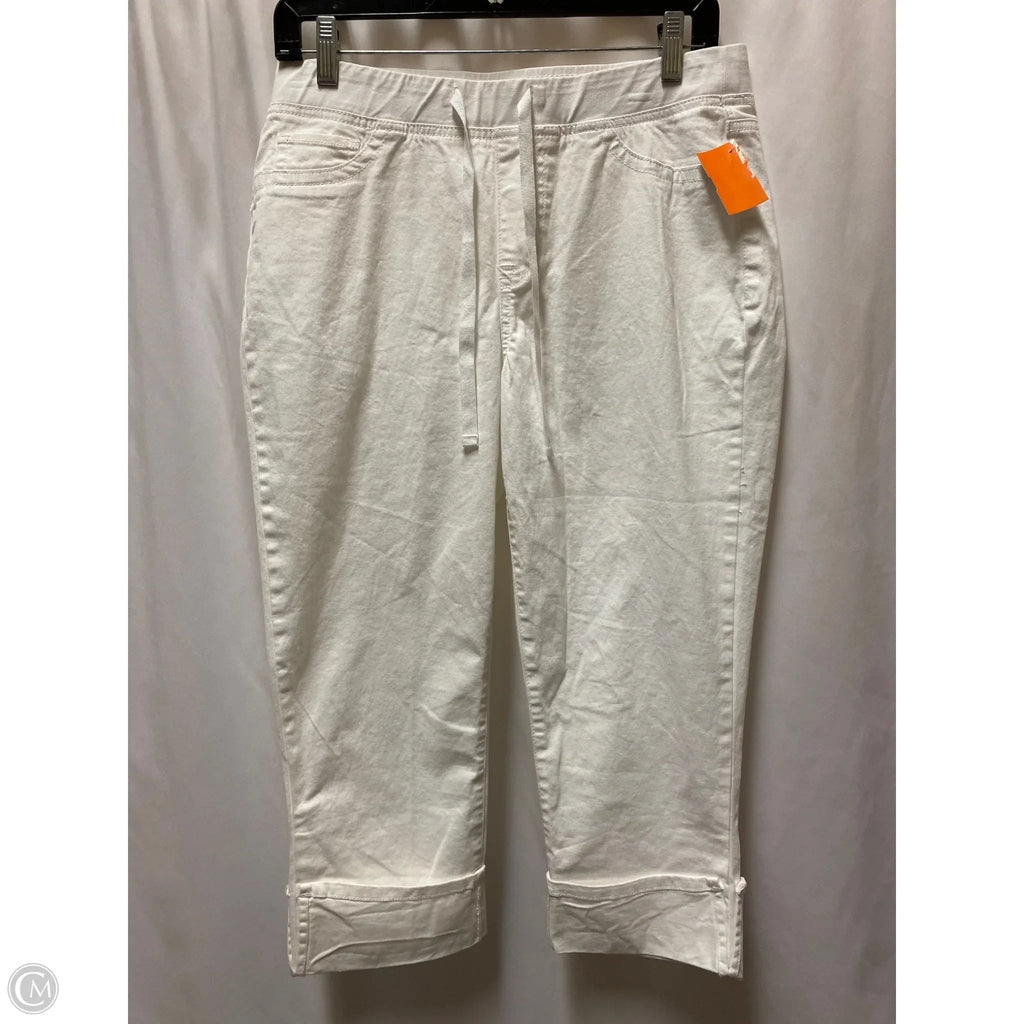 Capris By Just Be In White, Size: S