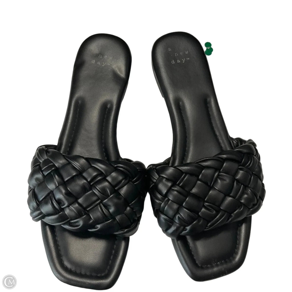 Sandals Flats By A New Day In Black, Size: 8