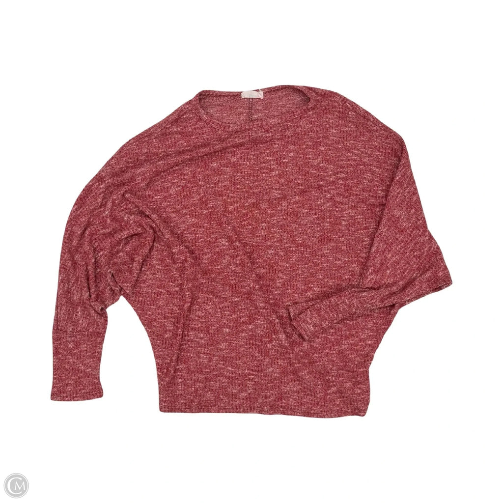 Top Long Sleeve By Talulah In Red, Size: L