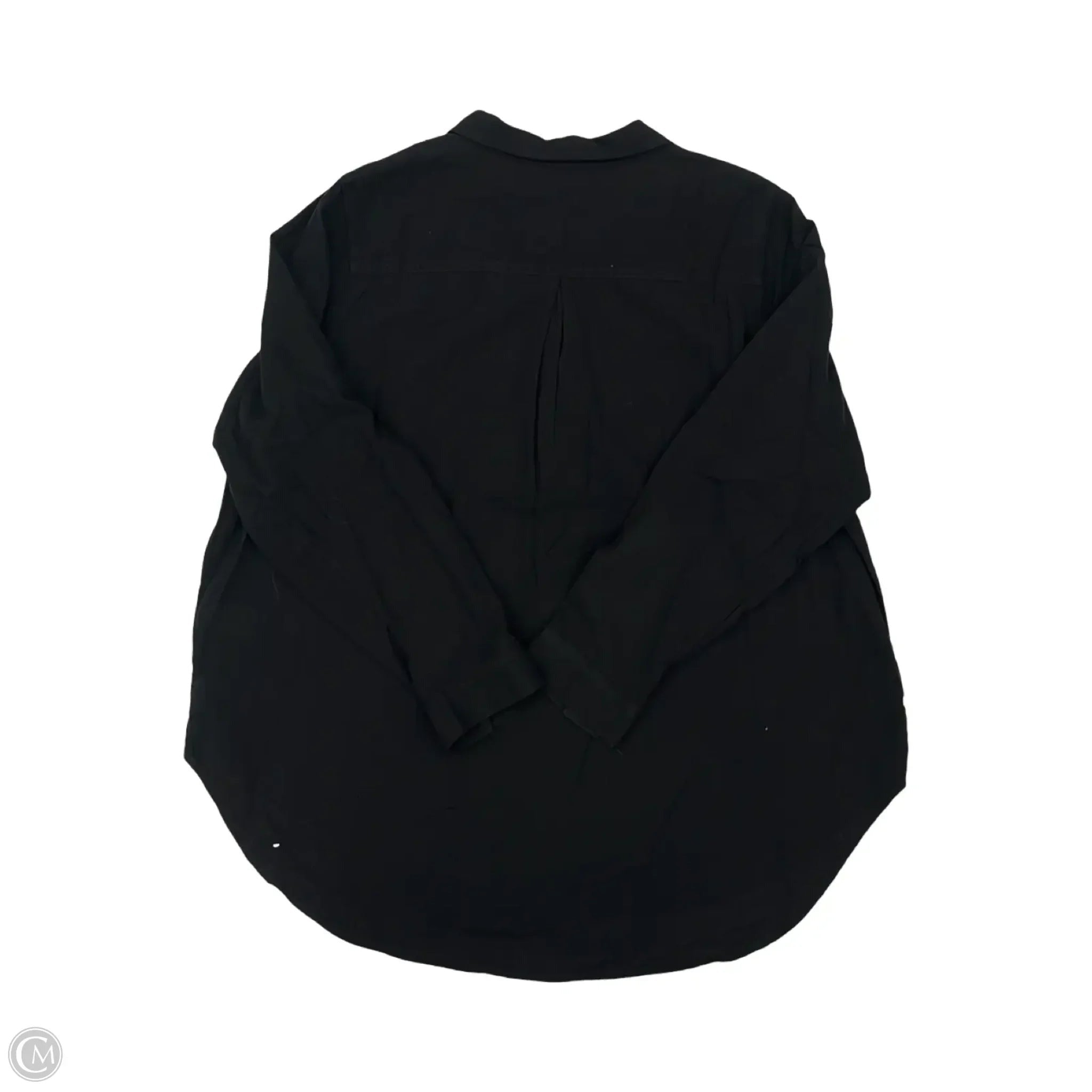 Top Long Sleeve By Terra & Sky In Black, Size: L