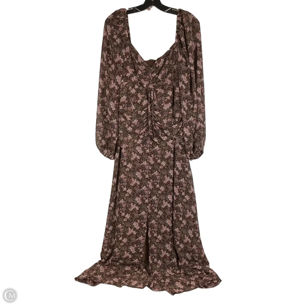 Dress Casual Maxi By Astr In Floral Print, Size: L