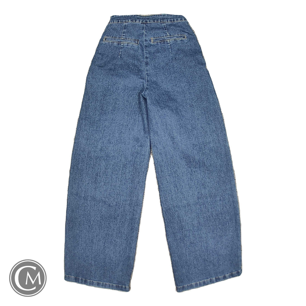 Jeans Wide Leg By Clothes Mentor In Blue Denim, Size: 0