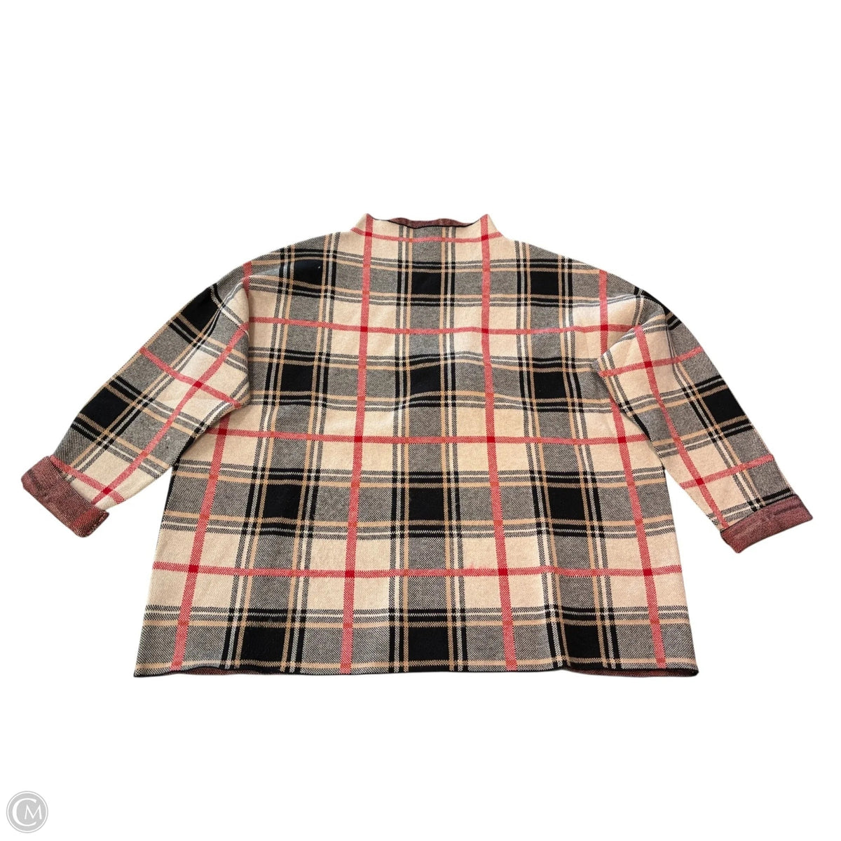 Sweater By Tahari In Plaid Pattern, Size: 2x