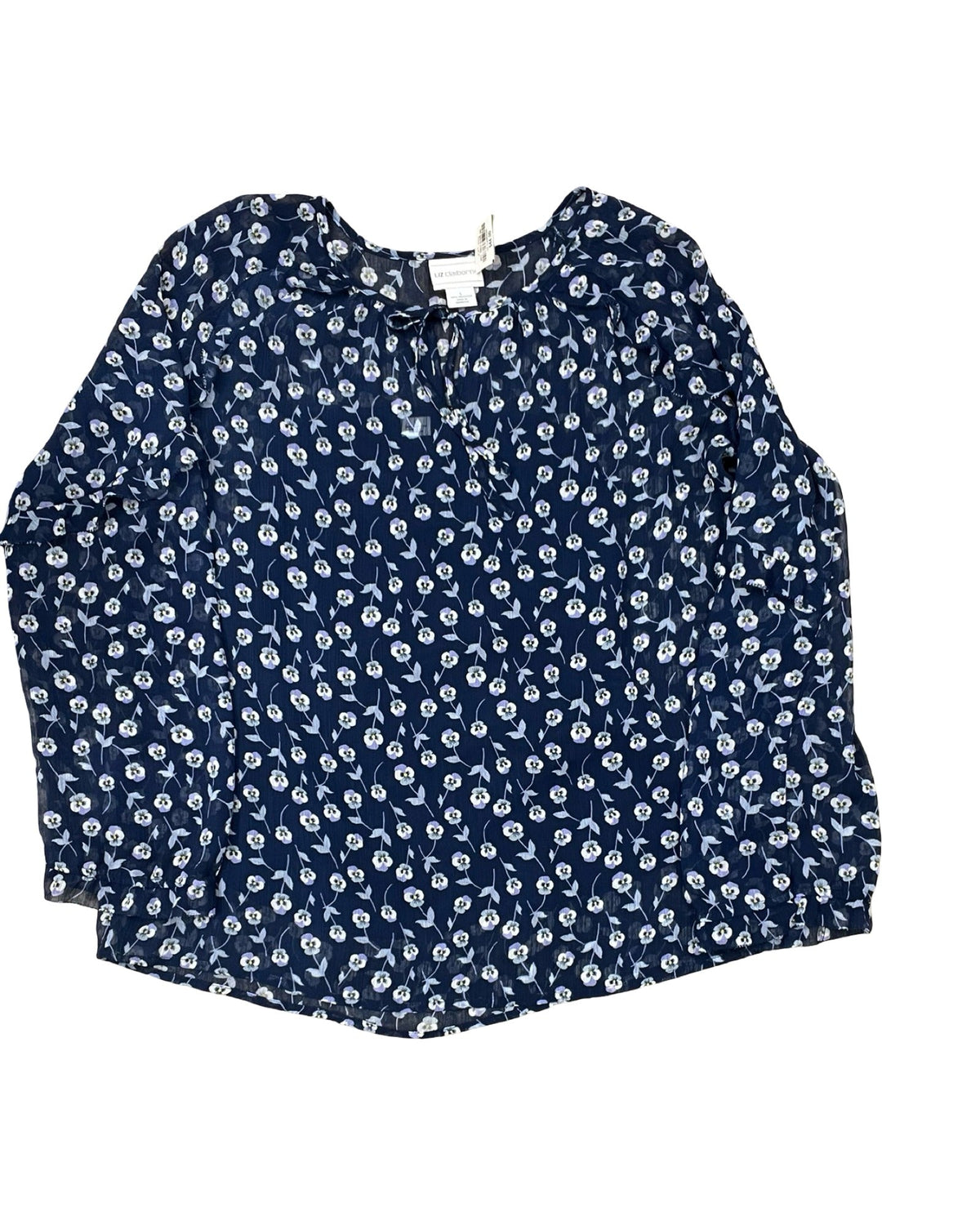 Top Ls By Liz Claiborne In Blue, Size:L