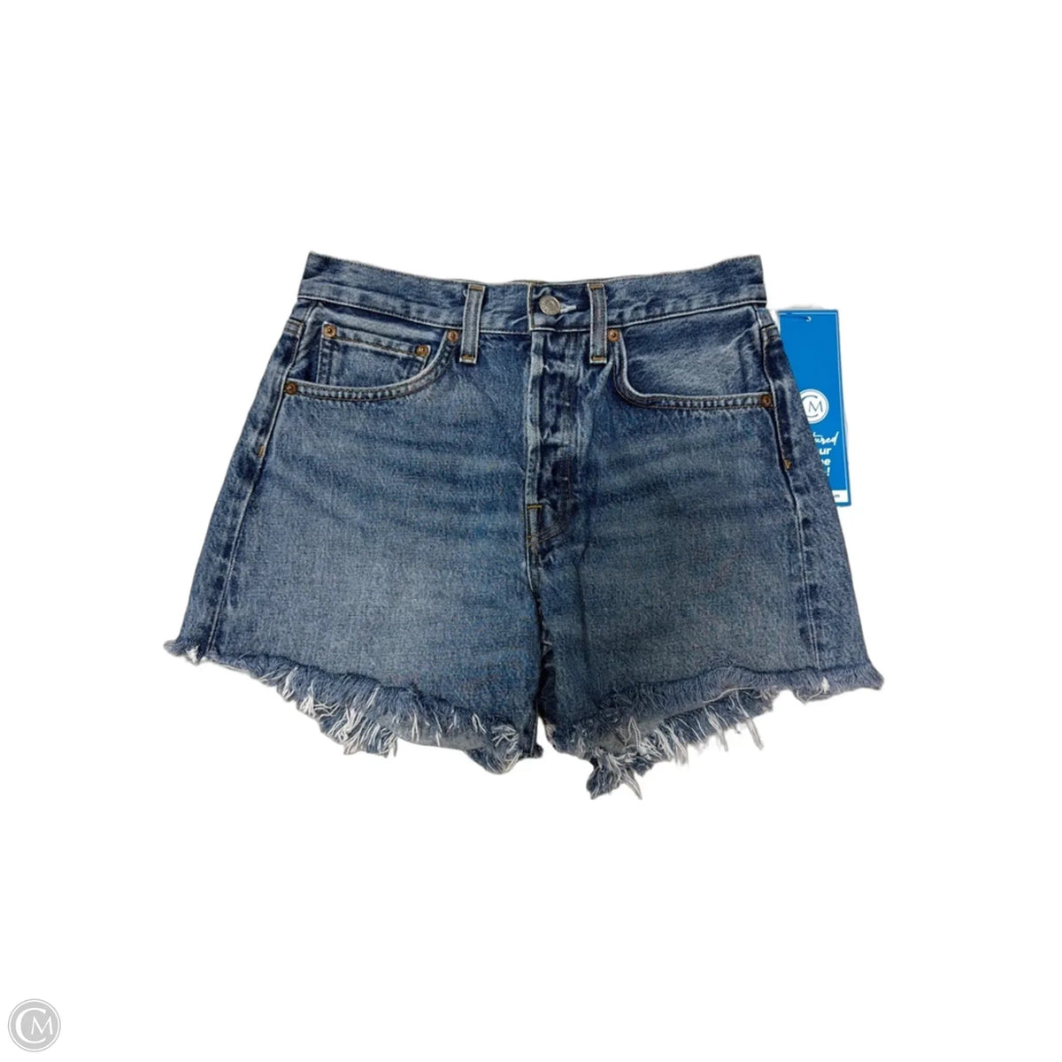 Shorts Designer By Agolde In Blue, Size: 0