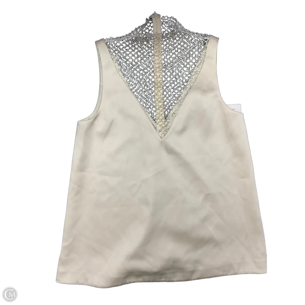 Blouse Sleeveless By Mare Mare In Ivory, Size: M