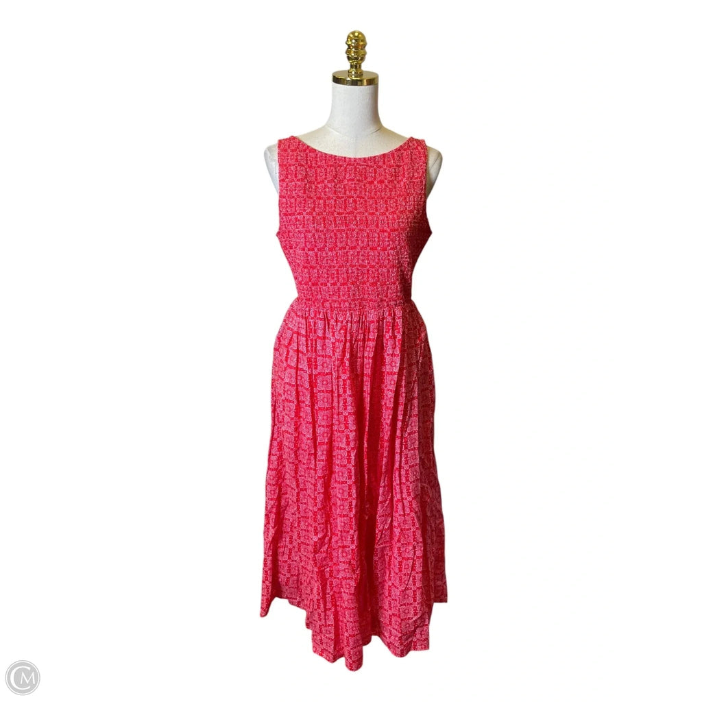 Dress Casual Maxi By J. Crew In Red, Size: M