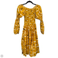 Dress Casual Midi By Cmb In Black & Yellow, Size: S