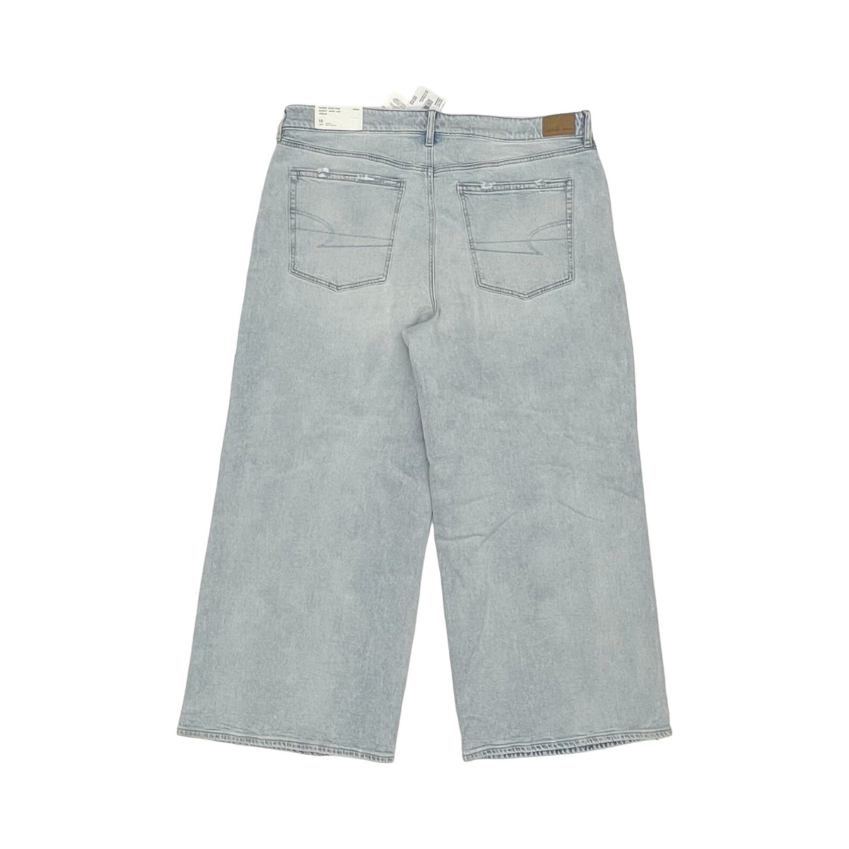 Jeans Wide Leg By American Eagle In Blue Denim, Size:18