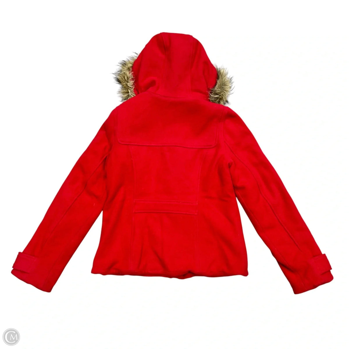 Coat Peacoat By Abercrombie And Fitch In Red, Size: L
