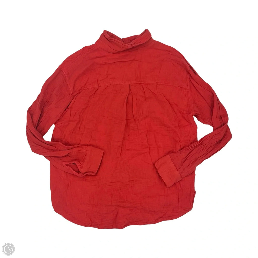Top Long Sleeve By Maurices In Red, Size: M
