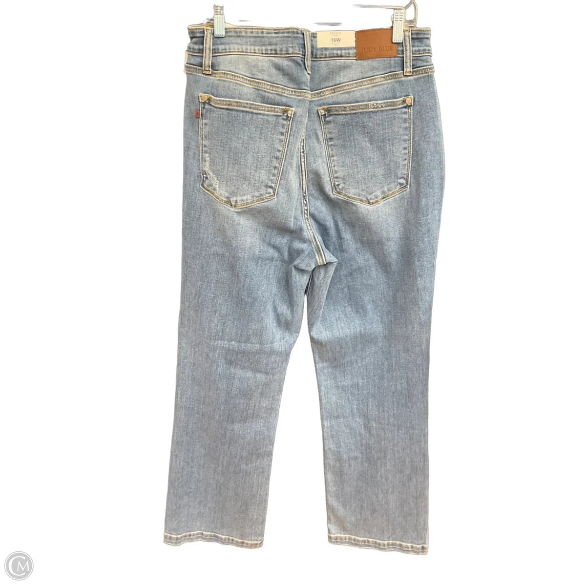 Jeans Straight By Judy Blue In Blue Denim, Size: 16