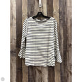 Top 3/4 Sleeve By J. Crew In Striped Pattern, Size: L
