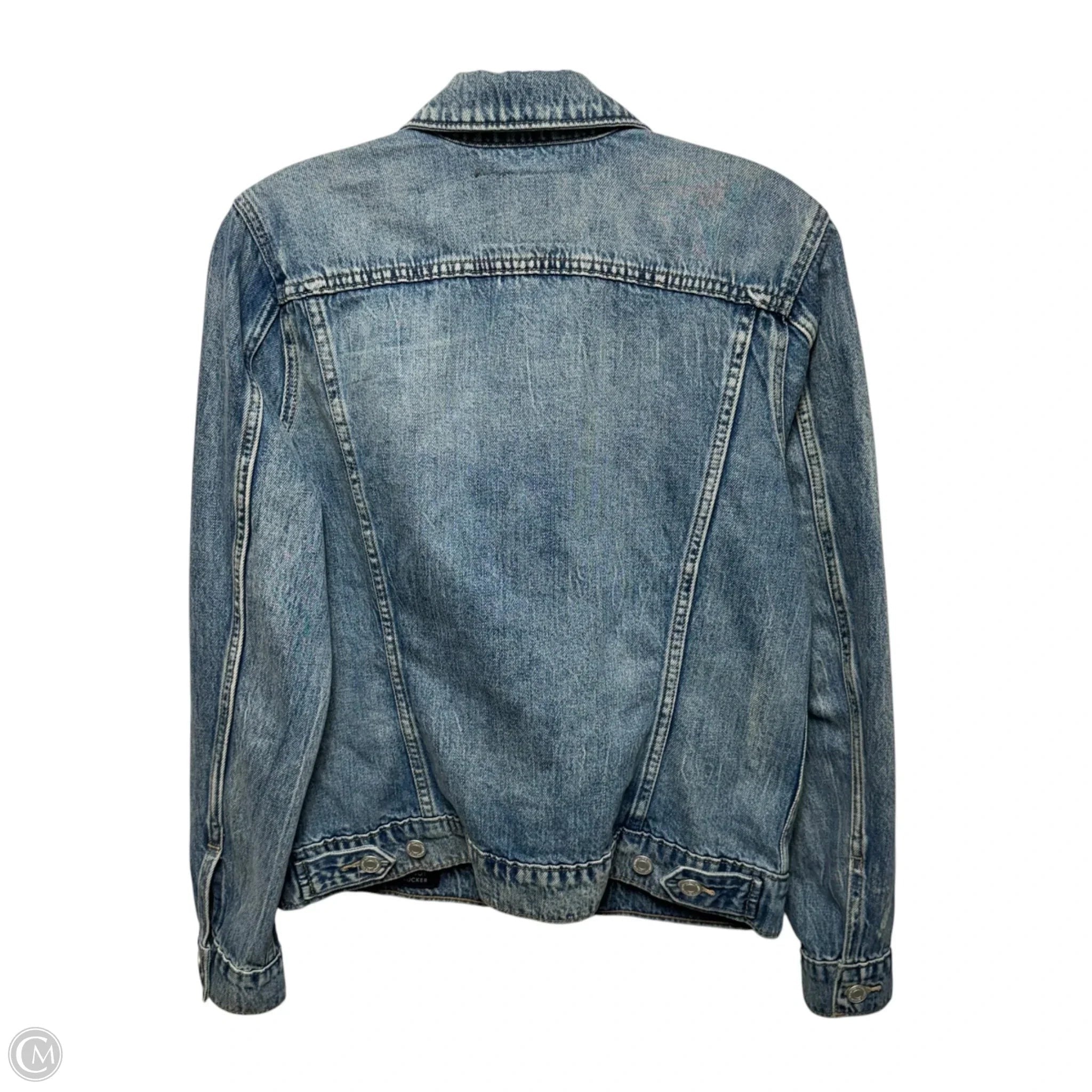 Jacket Denim By Lucky Brand In Blue Denim, Size: M