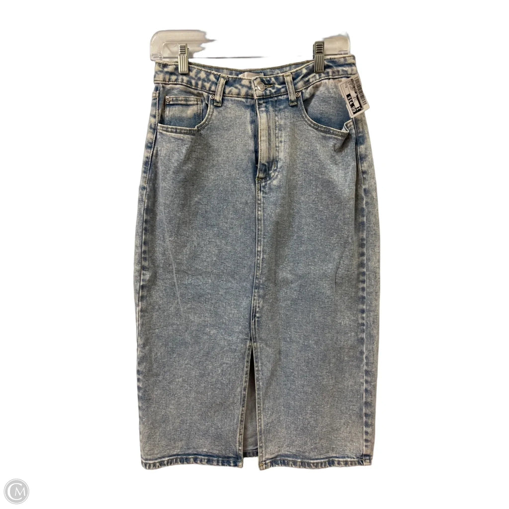 Skirt Maxi By Gianni Bini In Blue Denim, Size: 6