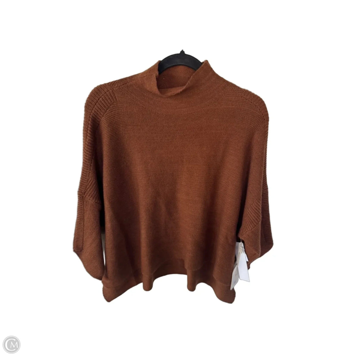 Sweater Short Sleeve By Kerisma In Brown, Size: Osfm