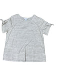 Top Ss By Liz Claiborne In Tan & White, Size:Xl