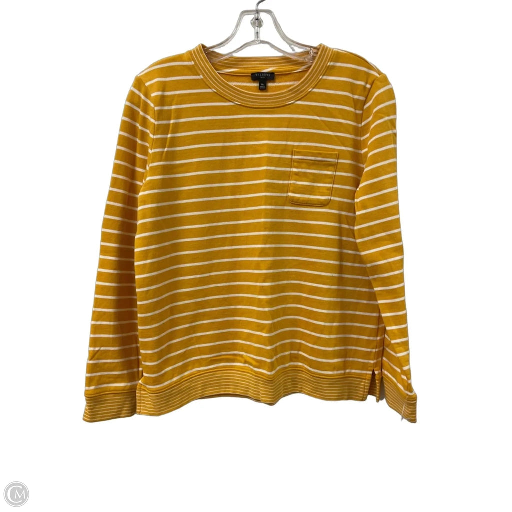 Top Long Sleeve By Talbots In Yellow, Size: Mp