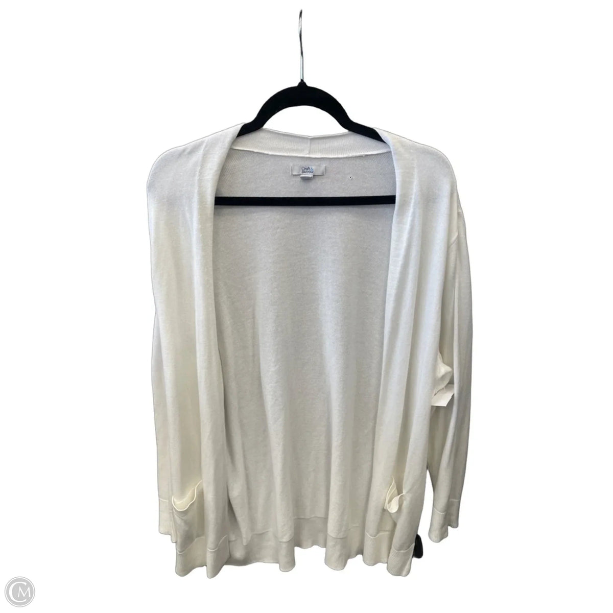 Cardigan By Croft And Barrow In White, Size: Xxl