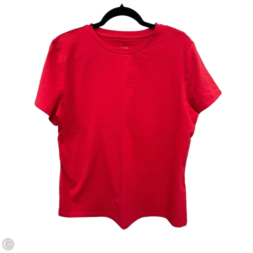 Top Short Sleeve Basic By A New Day In Red, Size: L