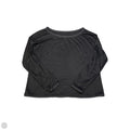 Athletic Top Long Sleeve Crewneck By Lululemon In Black, Size: M