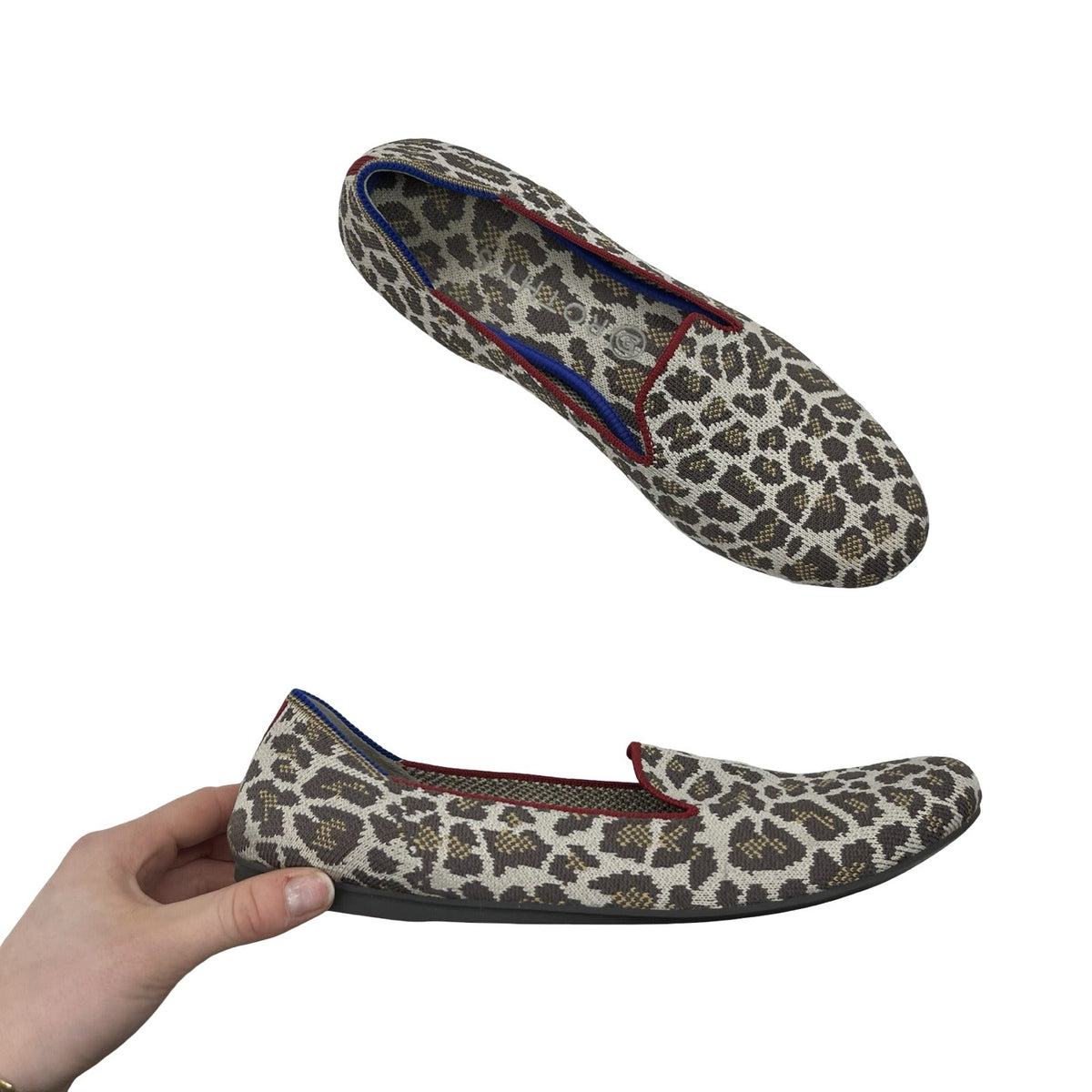 Shoes Flats By Rothys In Leopard Print, Size:10