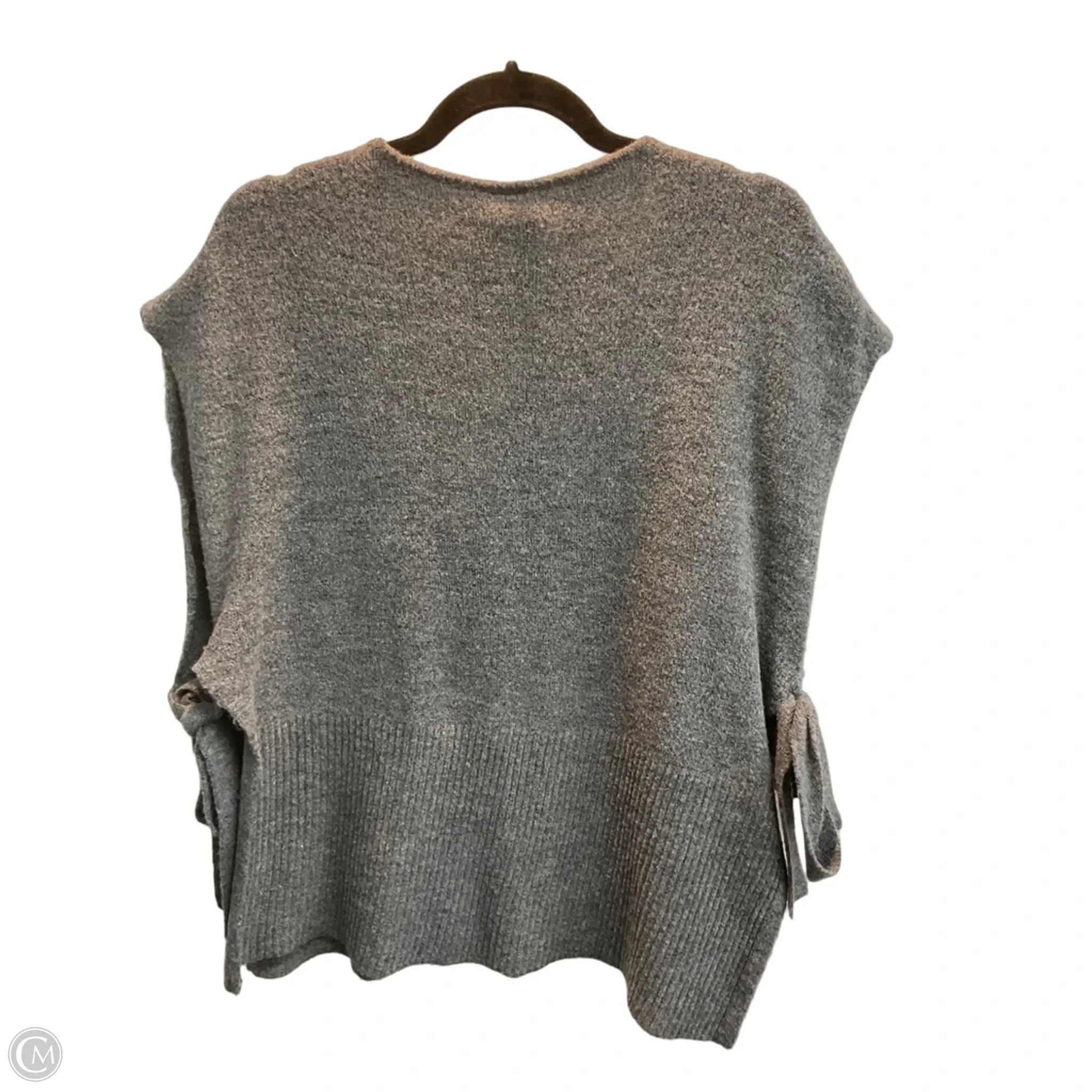 Vest Sweater By Xcvi In Grey, Size: M