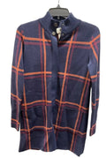 Jacket Shirt By Max Studio In Navy, Size: Xs