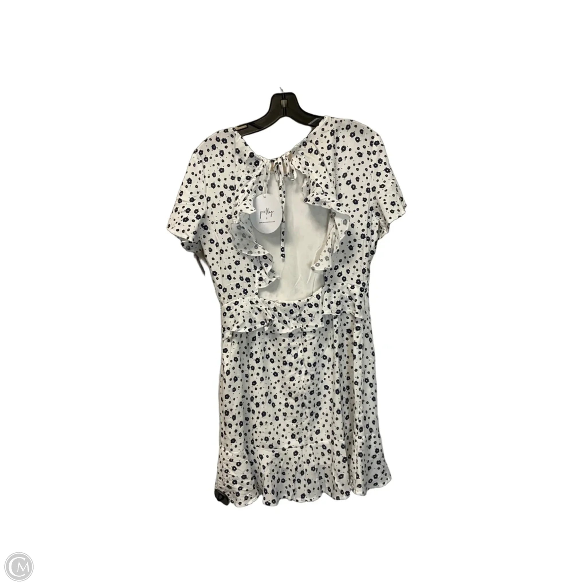 Dress Casual Short By Clothes Mentor In Blue & White, Size: 10