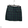 Skirt Mini & Short By Loft In Plaid Pattern, Size: 8