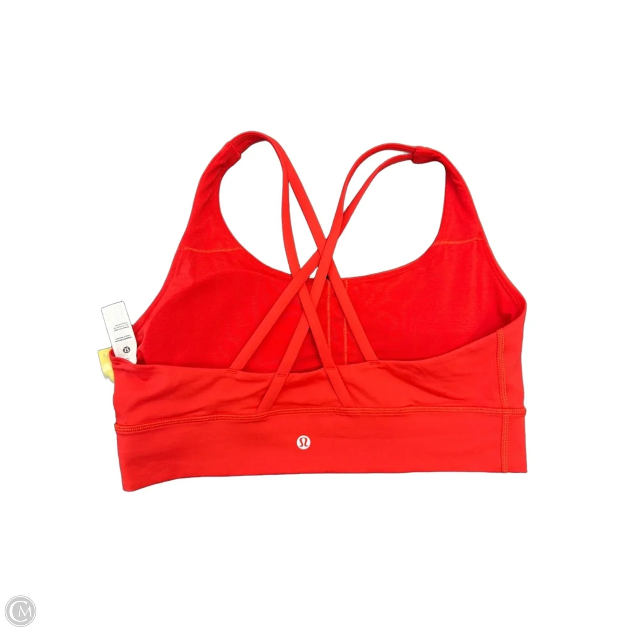 Athletic Bra By Lululemon In Orange, Size: 12