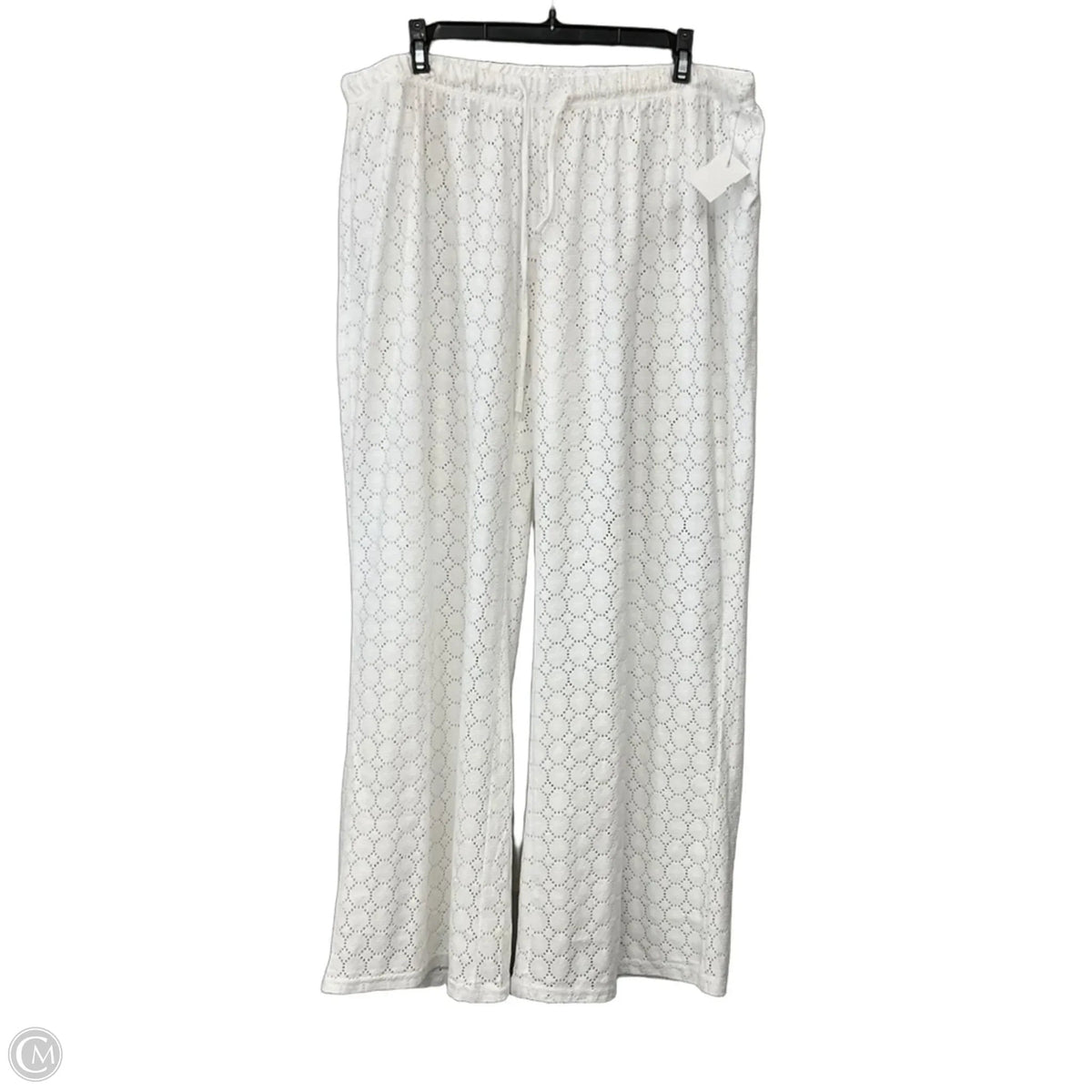 Swimwear Cover-up By Clothes Mentor In White, Size: 1x