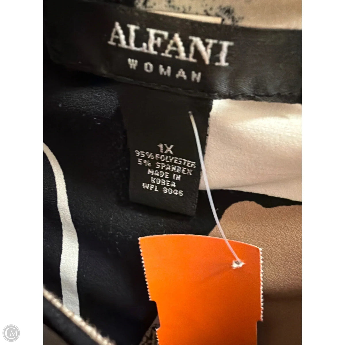 Top Long Sleeve By Alfani In Tan, Size: 1x