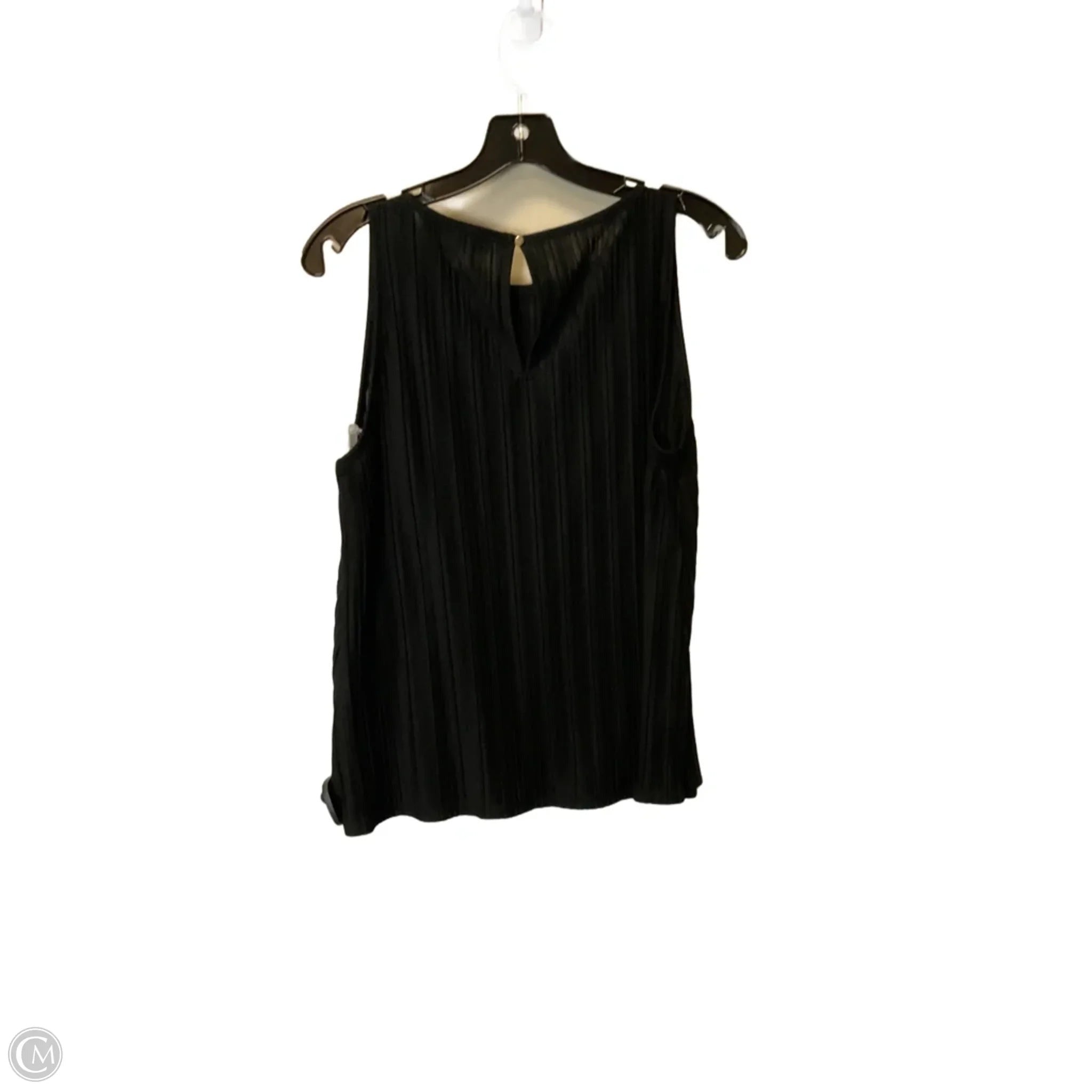 Top Sleeveless By Loft In Black, Size: L