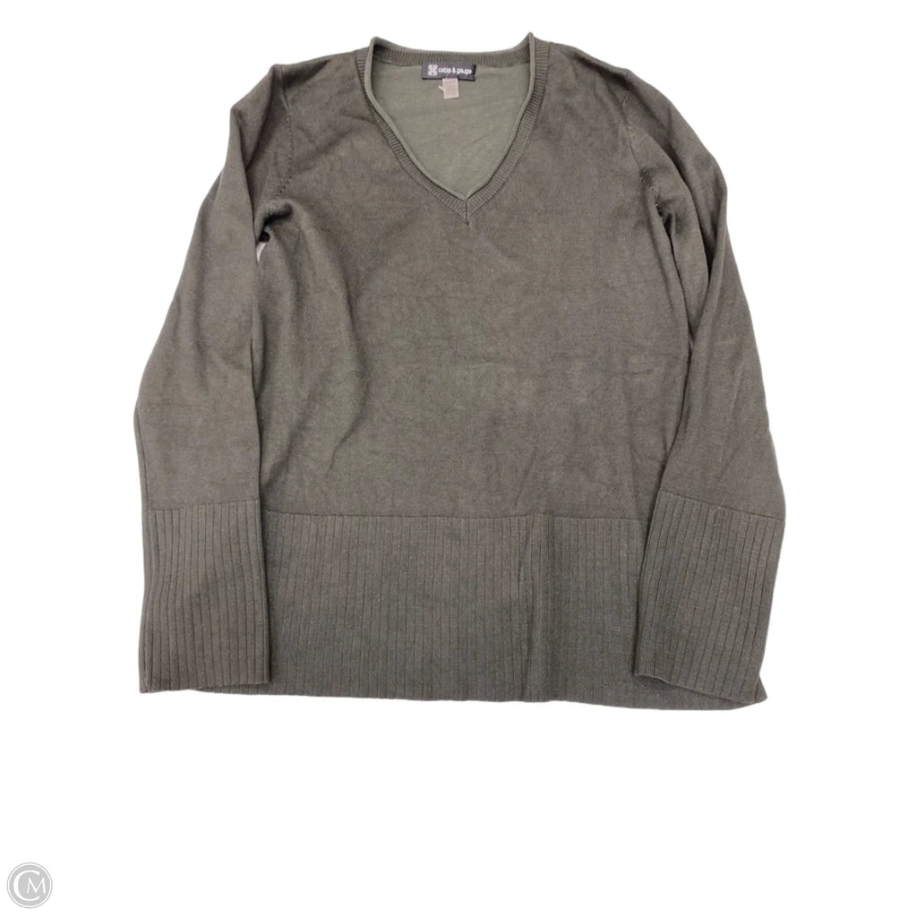 Top Long Sleeve By Cable And Gauge In Green, Size: M