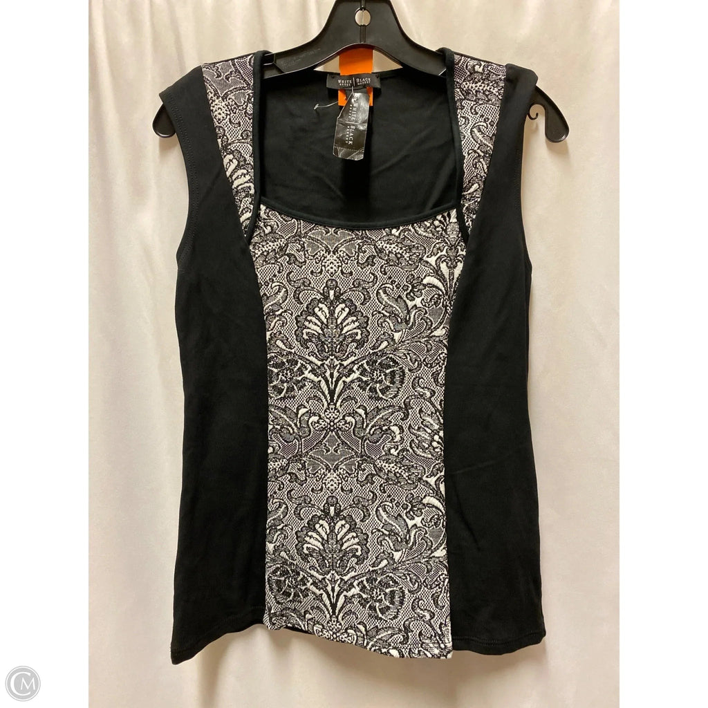 Top Sleeveless By White House Black Market In Black & White, Size: M