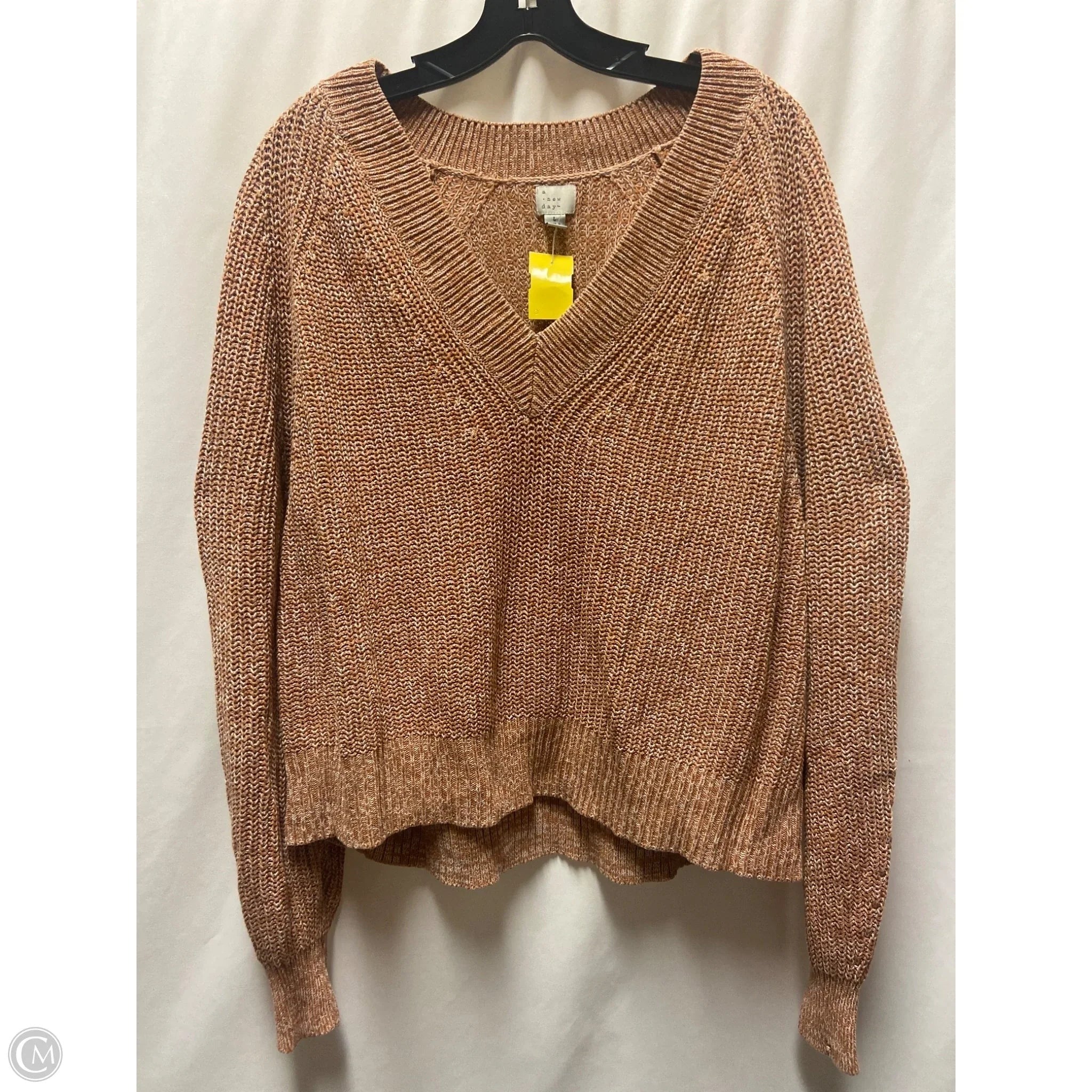 Sweater By A New Day In Orange, Size: L