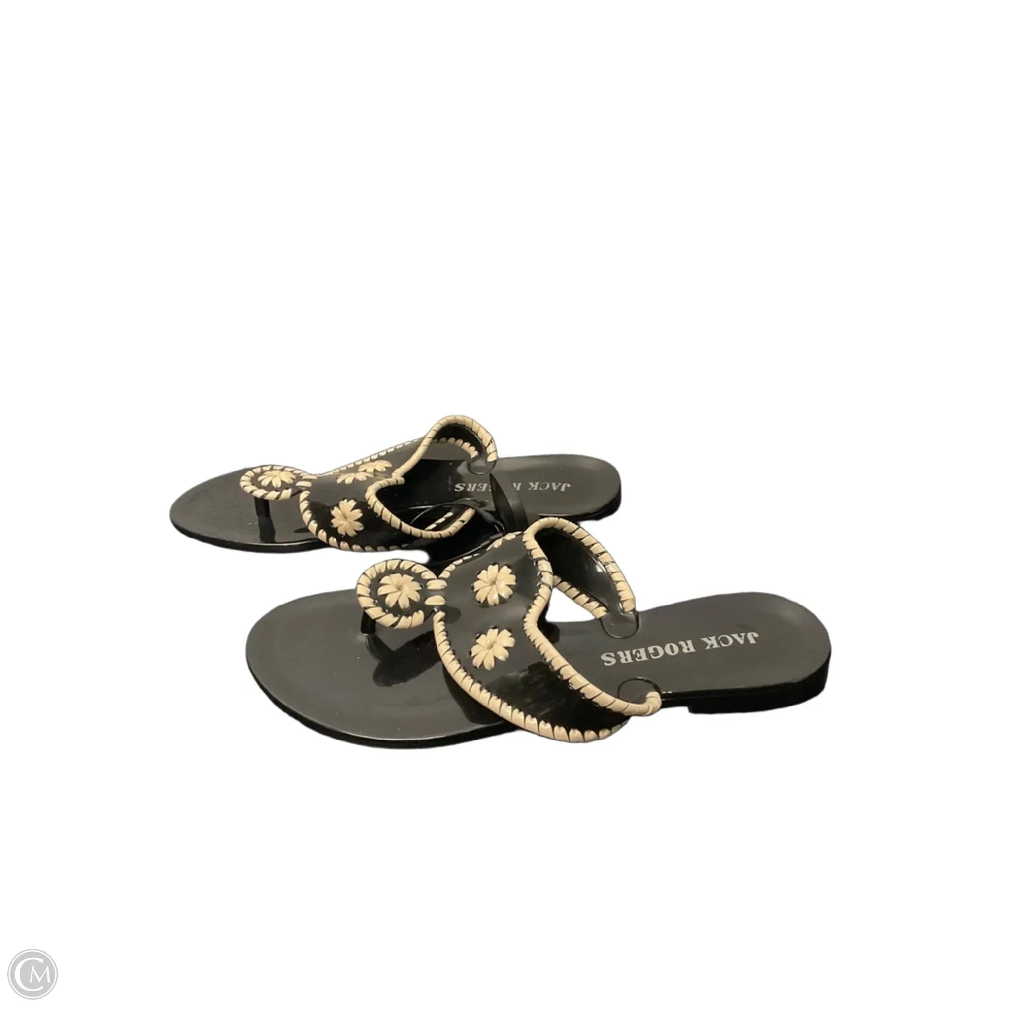 Sandals Flip Flops By Jack Rogers In Black, Size: 6