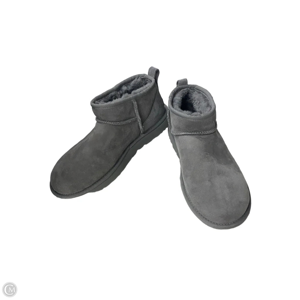 Boots Ankle Flats By Ugg In Grey, Size: 10