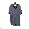 Romper Designer By Tory Burch In Blue & White, Size: L