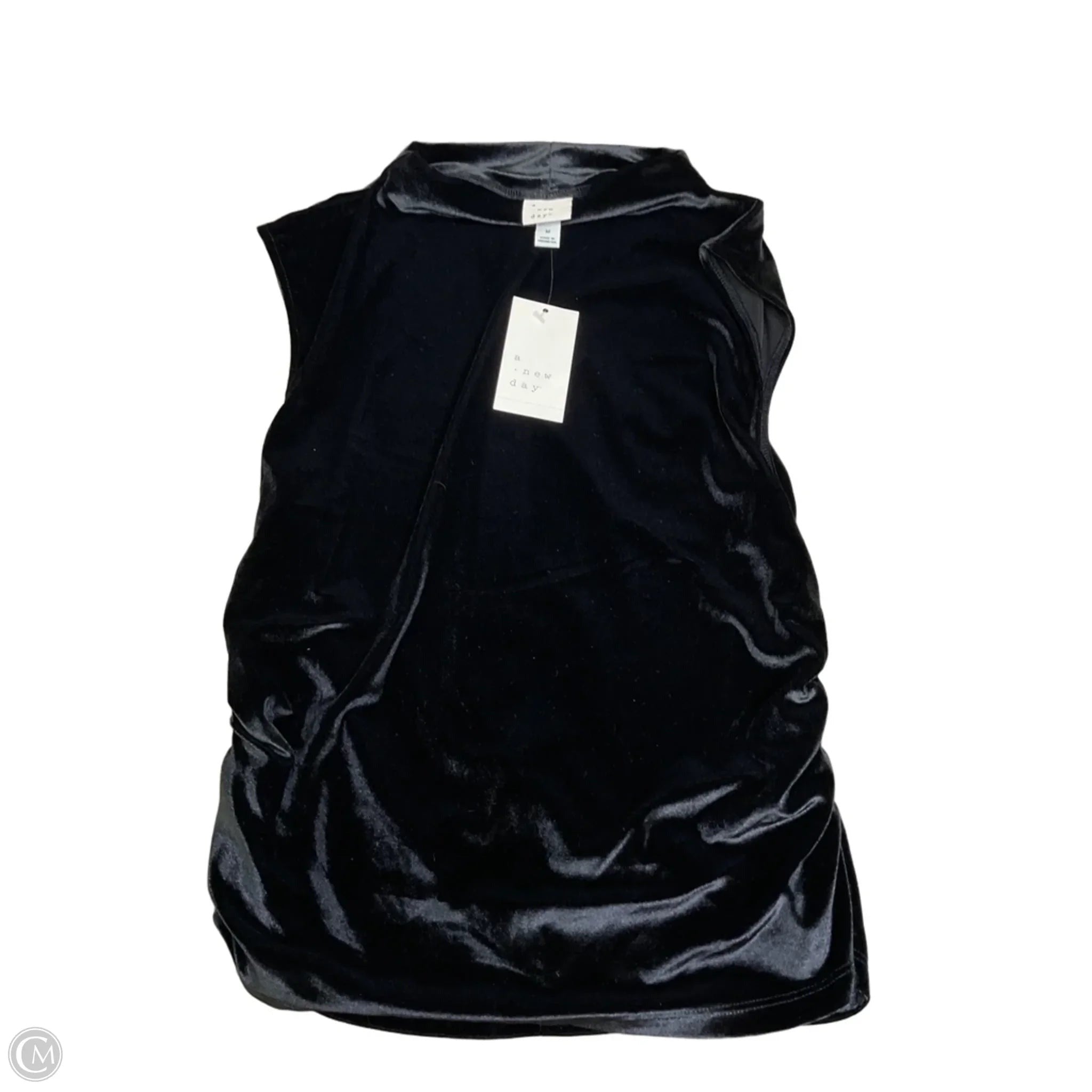 Top Sleeveless By A New Day In Black, Size: M
