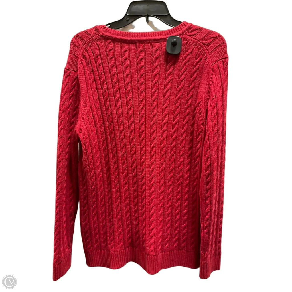 Sweater By Tommy Hilfiger In Red, Size: Xl
