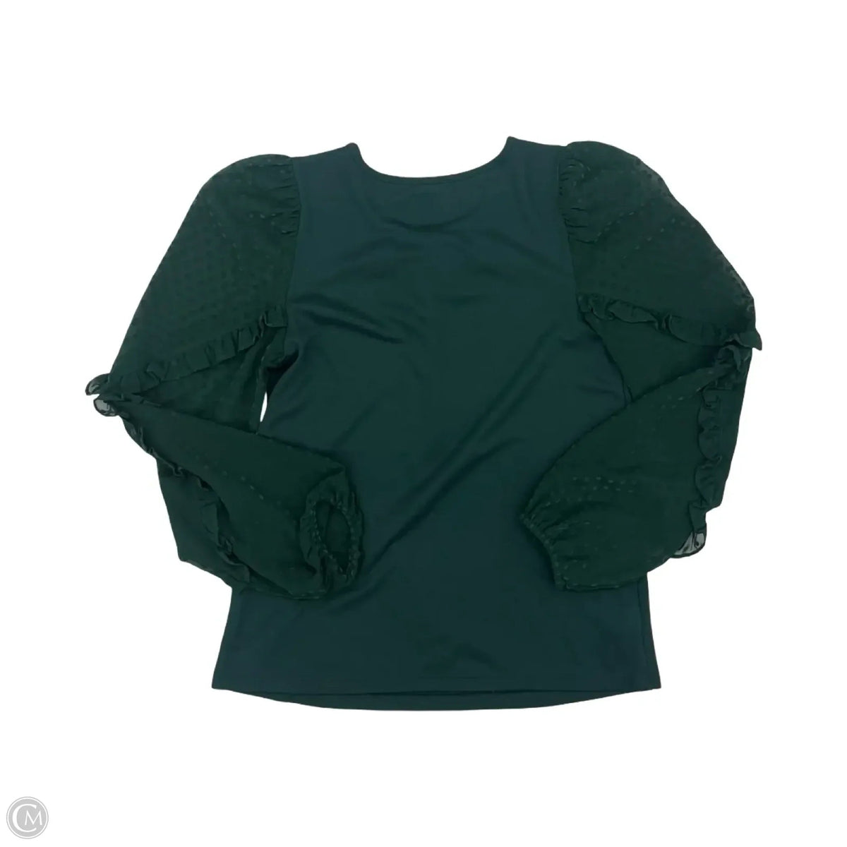 Blouse Long Sleeve By Loft In Green, Size: Xs
