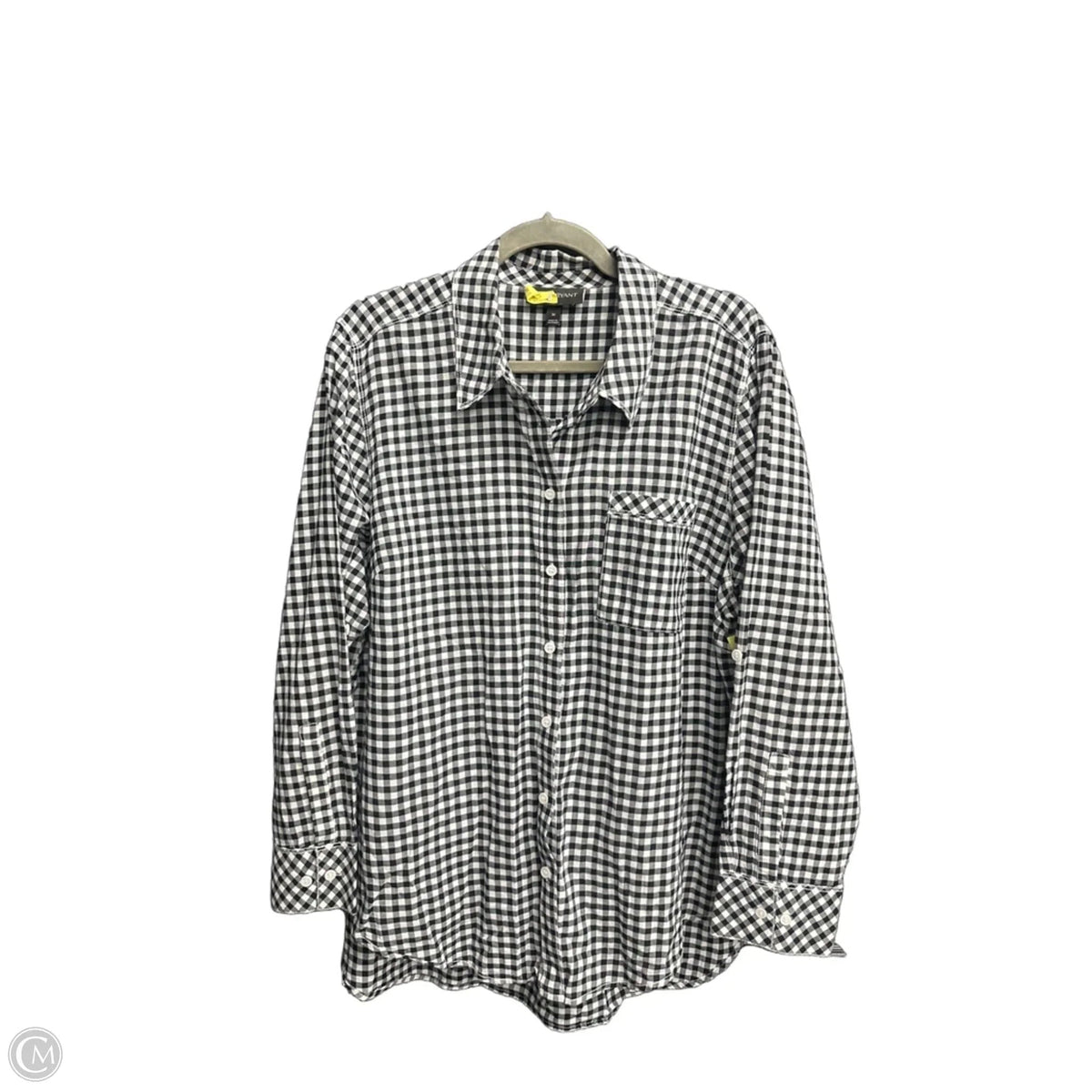 Top Long Sleeve By Lane Bryant In Black & White, Size: 2x