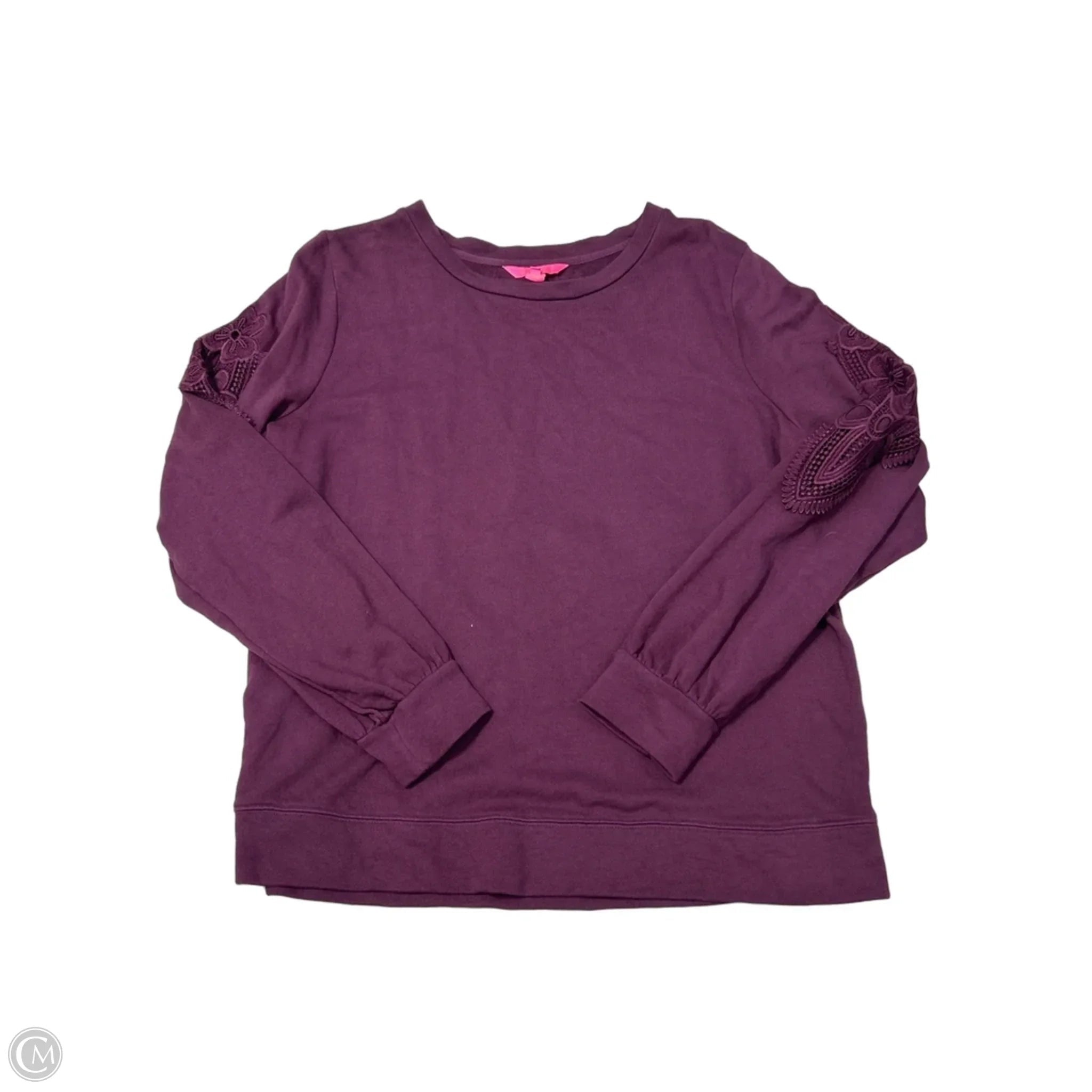 Top Long Sleeve Designer By Lilly Pulitzer In Maroon, Size: Xl