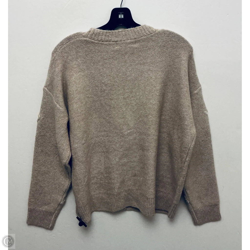 Sweater Cardigan By Cmc In Beige, Size: M