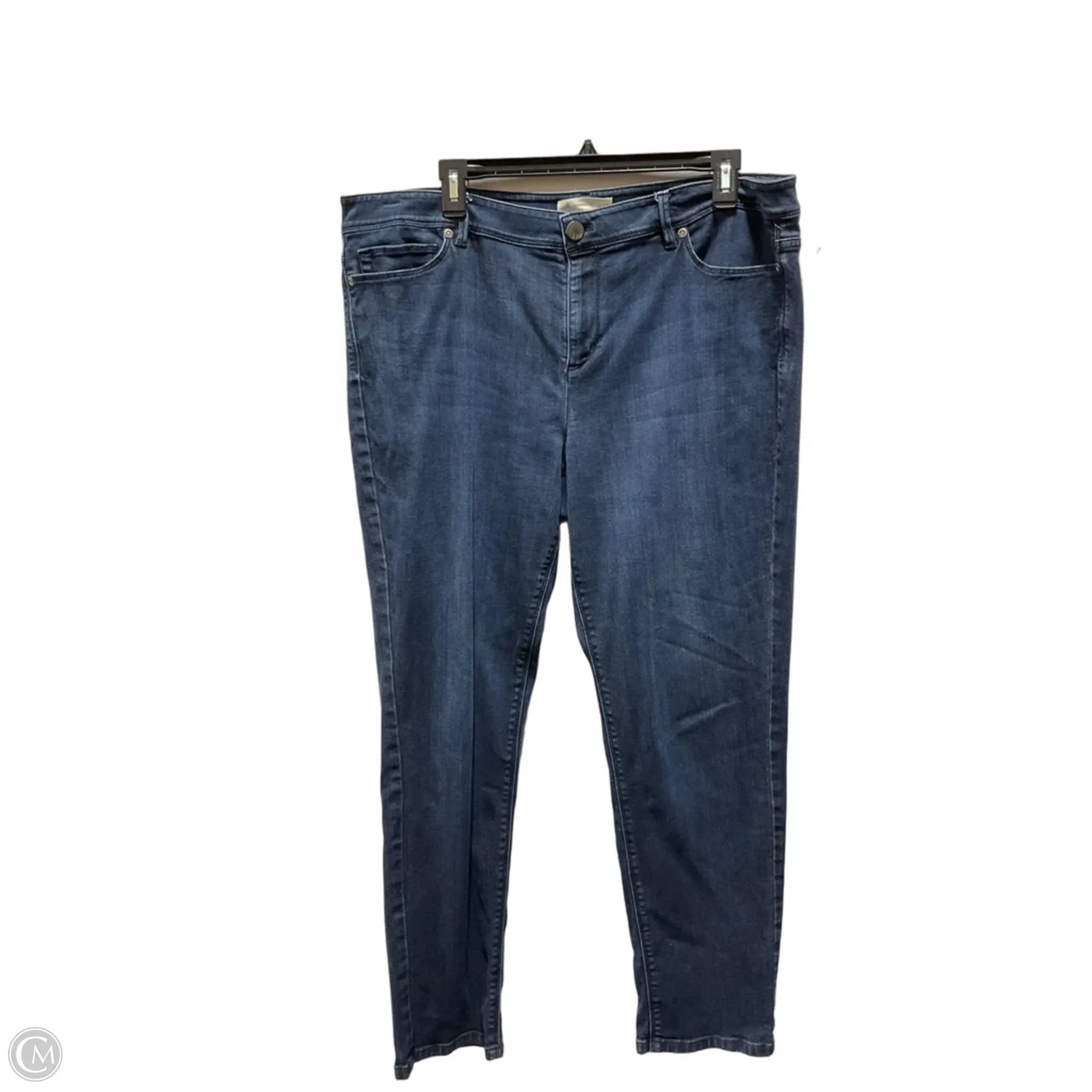 Jeans Straight By J. Jill In Blue Denim, Size: 16