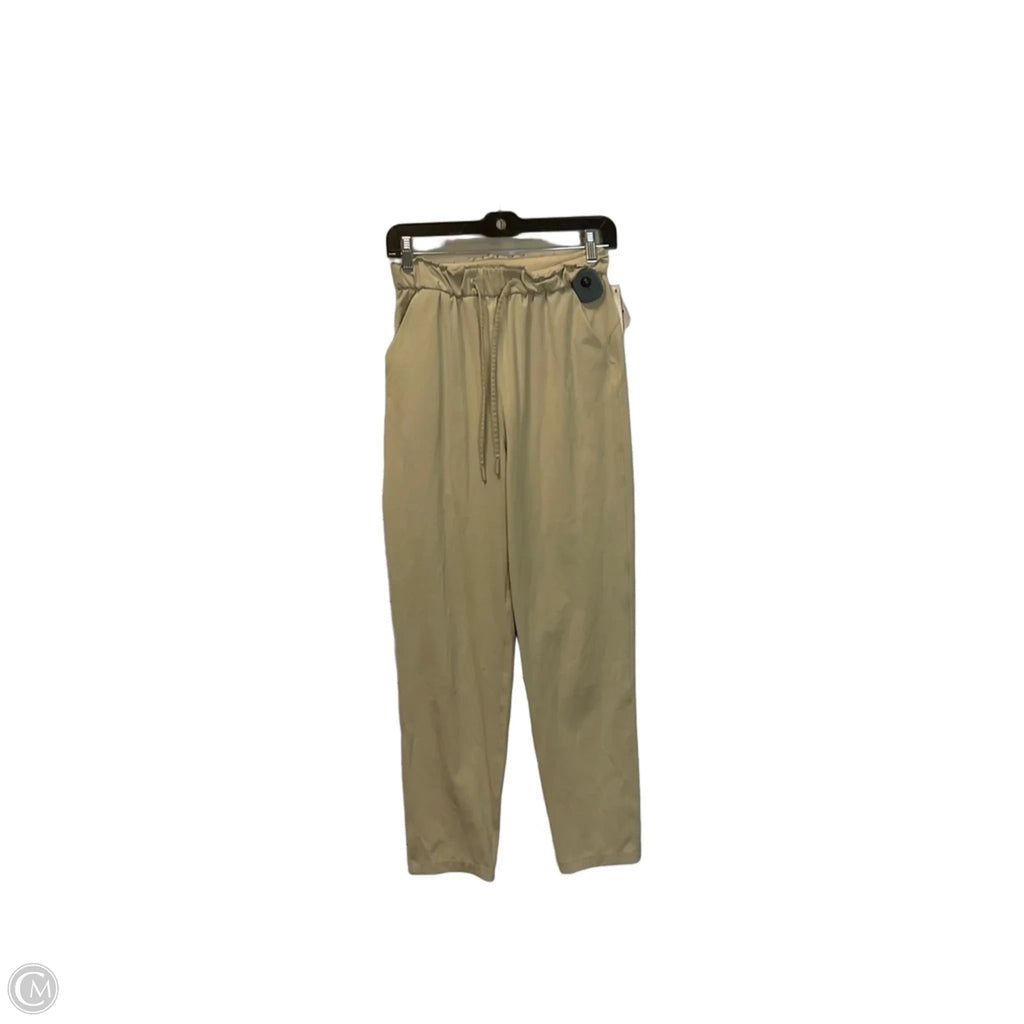 Athletic Pants By Lululemon In Cream, Size: 4