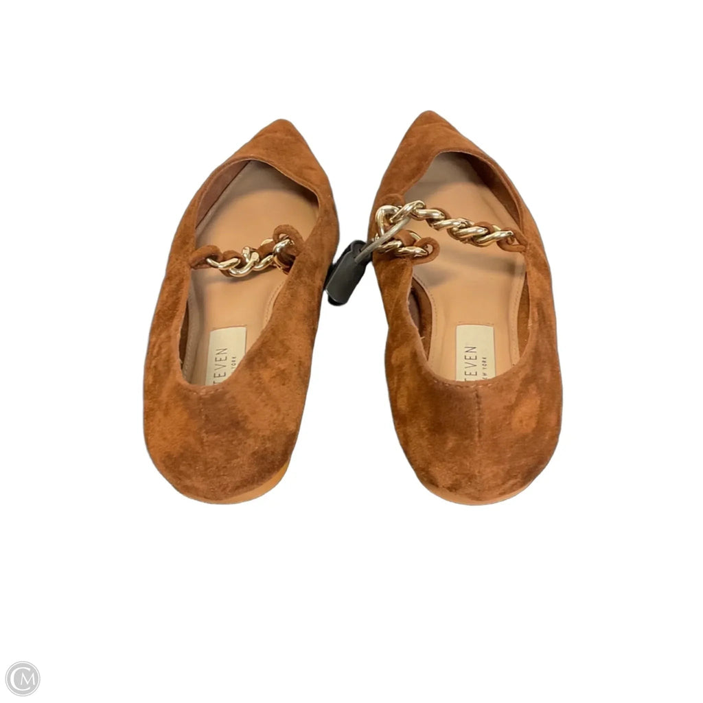 Shoes Flats By Clothes Mentor In Brown, Size: 6
