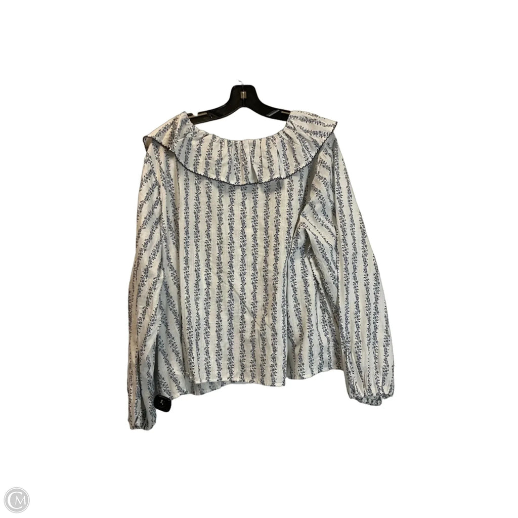 Top Long Sleeve By Old Navy In White, Size: 2x